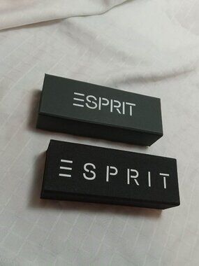 2 original vintage ESPRIT glasses black cases circa 2000